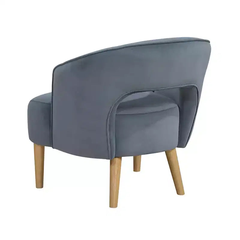 Fauteuil d'appoint contemporain en velours GDFStudio Bennett