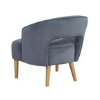 Fauteuil d'appoint contemporain en velours GDFStudio Bennett