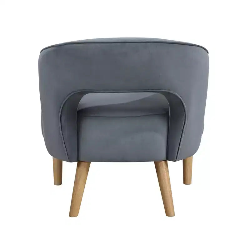 Fauteuil d'appoint contemporain en velours GDFStudio Bennett