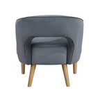 Fauteuil d'appoint contemporain en velours GDFStudio Bennett