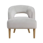 Fauteuil d'appoint contemporain en velours GDFStudio Bennett