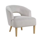 Fauteuil d'appoint contemporain en velours GDFStudio Bennett
