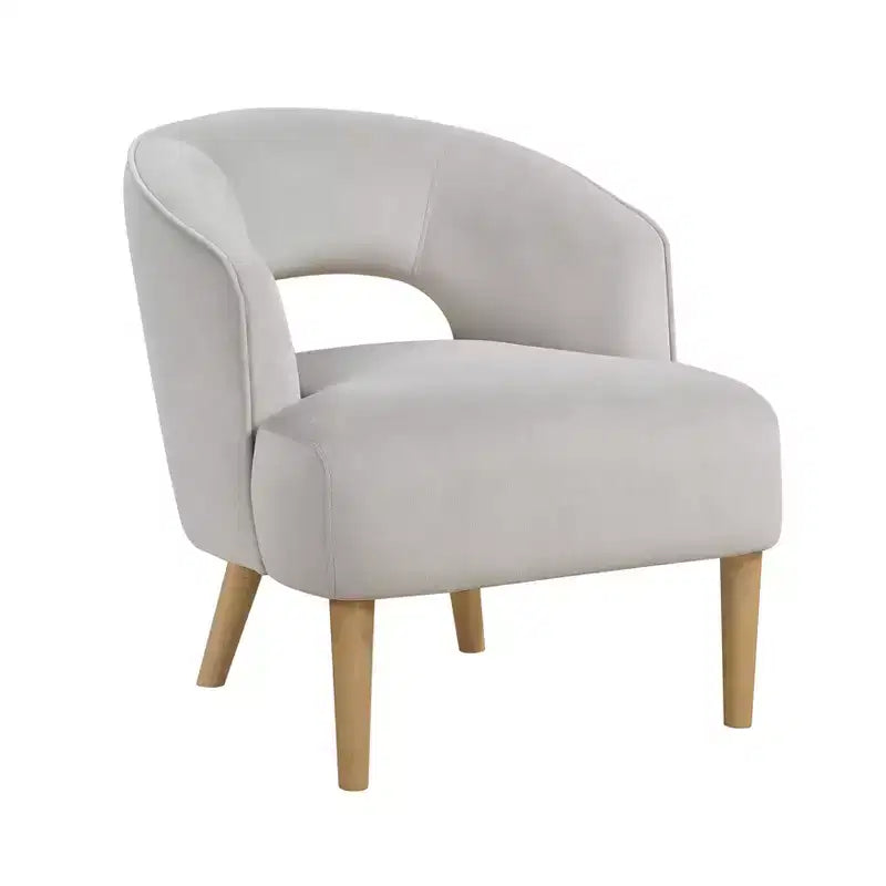 Fauteuil d'appoint contemporain en velours GDFStudio Bennett