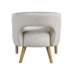 Fauteuil d'appoint contemporain en velours GDFStudio Bennett