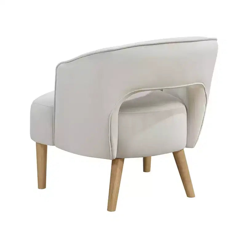 Fauteuil d'appoint contemporain en velours GDFStudio Bennett