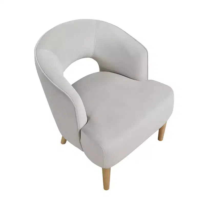 Fauteuil d'appoint contemporain en velours GDFStudio Bennett