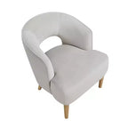 Fauteuil d'appoint contemporain en velours GDFStudio Bennett