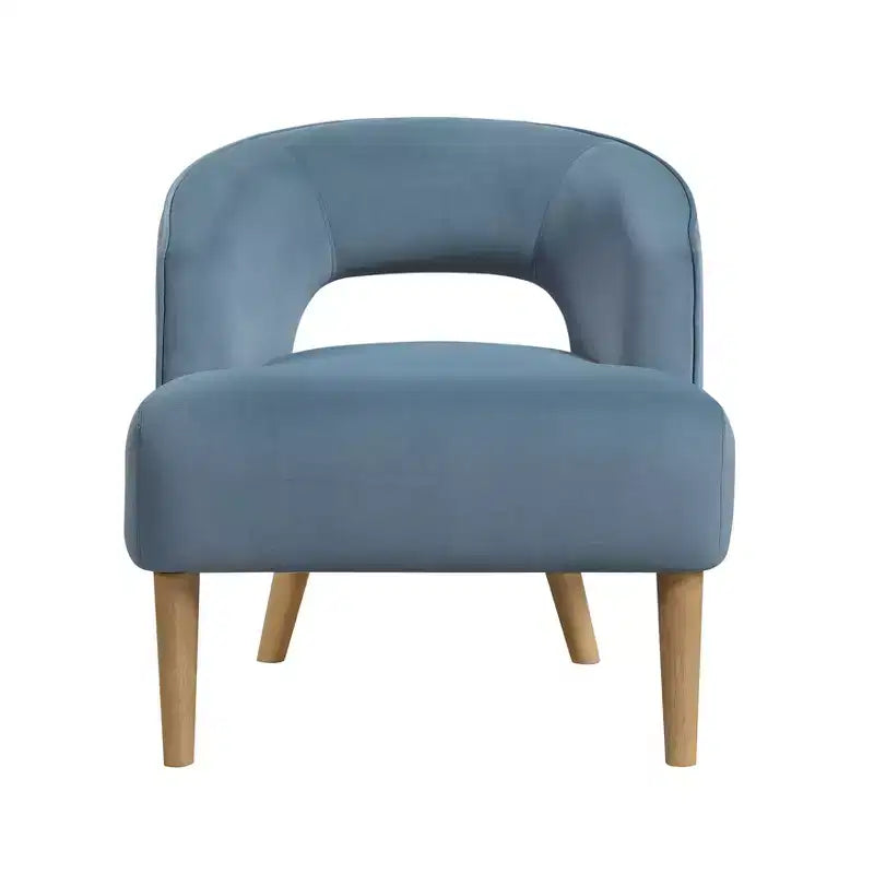 Fauteuil d'appoint contemporain en velours GDFStudio Bennett