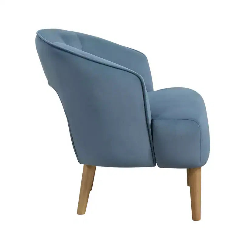 Fauteuil d'appoint contemporain en velours GDFStudio Bennett