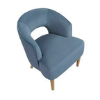 Fauteuil d'appoint contemporain en velours GDFStudio Bennett