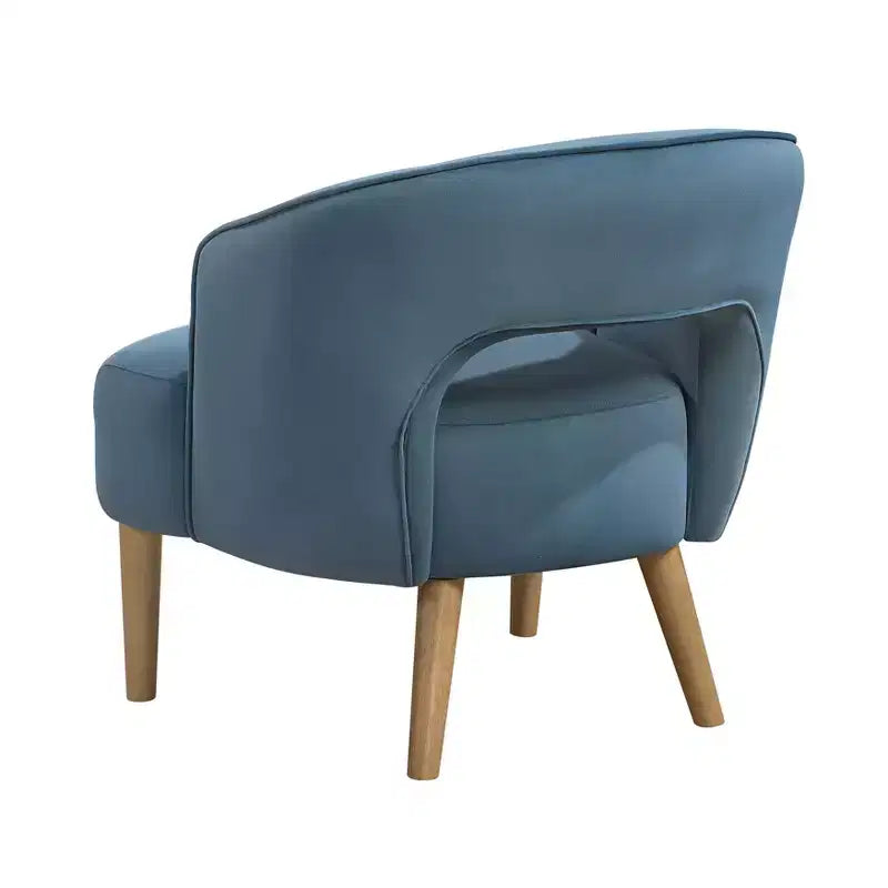 Fauteuil d'appoint contemporain en velours GDFStudio Bennett
