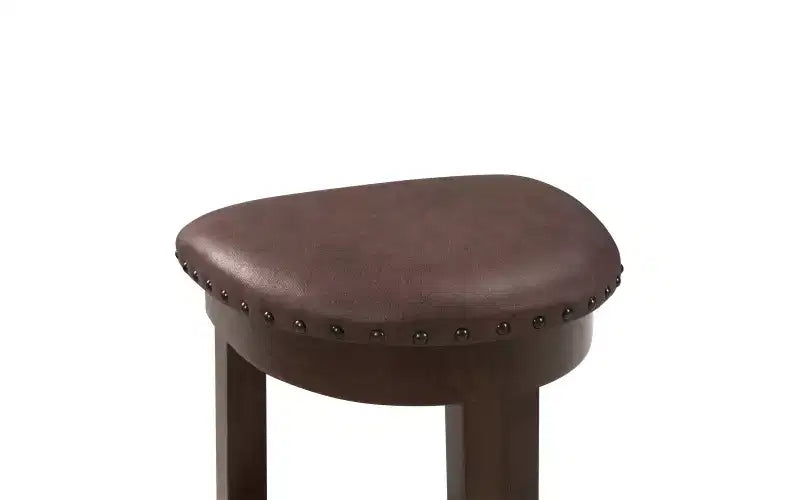 Ensemble de bar 4 pièces avec 3 tabourets rembourrés en PU, table de salle à manger hauteur comptoir, ensemble petit-déjeuner peu encombrant pour cuisine, salle à manger, expresso