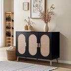 Meuble à chaussures Karl Home moderne en rotin pour 24 paires