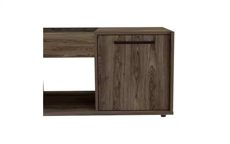 Conçue à la fois pour le style et la fonctionnalité, cette table basse en velours, dotée d'une étagère ouverte et d'une armoire à porte unique, est une table de chevet compacte qui permet de garder.