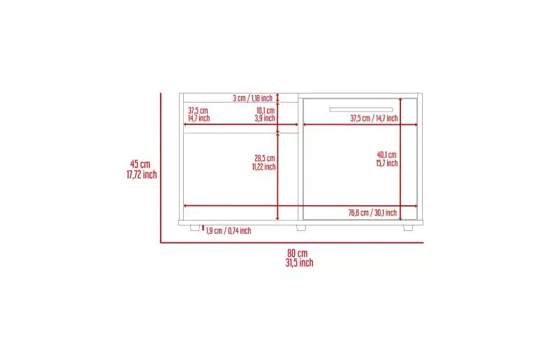 Conçue à la fois pour le style et la fonctionnalité, cette table basse en velours, dotée d'une étagère ouverte et d'une armoire à porte unique, est une table de chevet compacte qui permet de garder.
