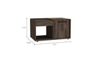 Conçue à la fois pour le style et la fonctionnalité, cette table basse en velours, dotée d'une étagère ouverte et d'une armoire à porte unique, est une table de chevet compacte qui permet de garder.