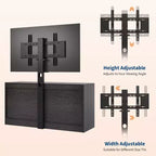 Meuble TV avec support pour téléviseur de 55 pouces, commode à 9 tiroirs, centre de divertissement avec rangement, meuble console média moderne en bois pour salon et chambre