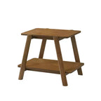 Petits jouets amusants de la marque Metz Mid-Century Modern Wood Shelf End Table, finition noyer
