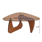 Jolie petite marque de jouets Table basse d'appoint Century Modern en bois, petite table basse de style ferme pour le salon, marron