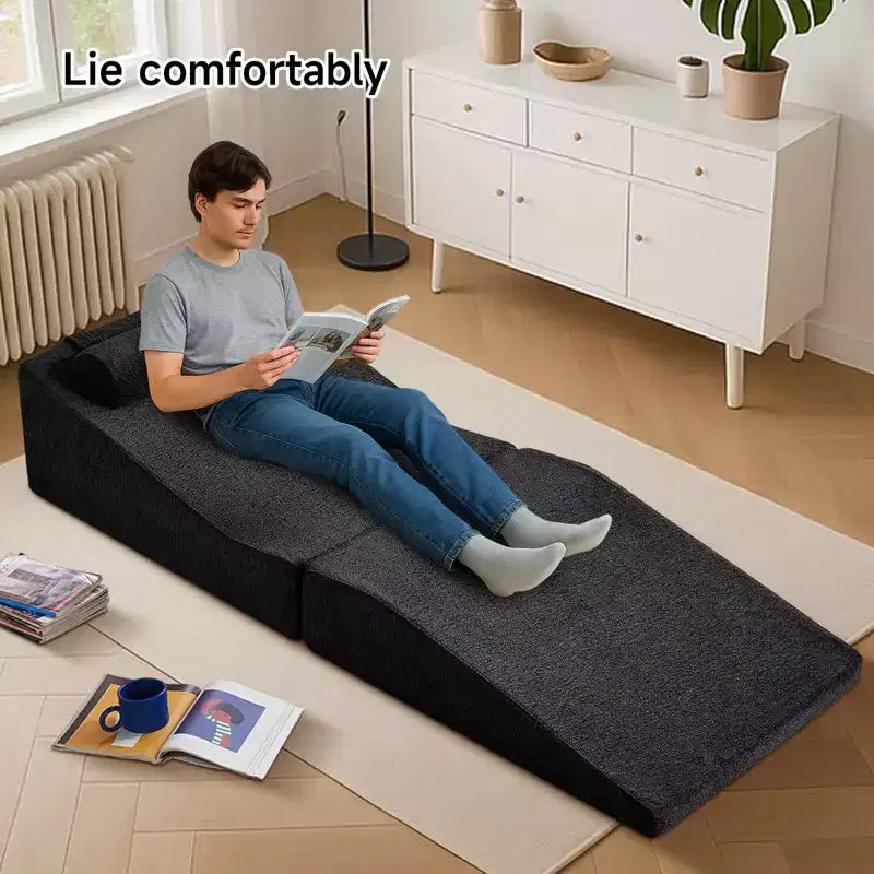 MAYEERTY Canapé-lit Tatami pliant en éponge haute densité, chaise longue polyvalente, aucun assemblage requis
