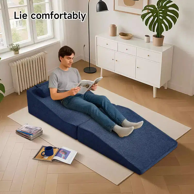 MAYEERTY Canapé-lit Tatami pliant en éponge haute densité, chaise longue polyvalente, aucun assemblage requis