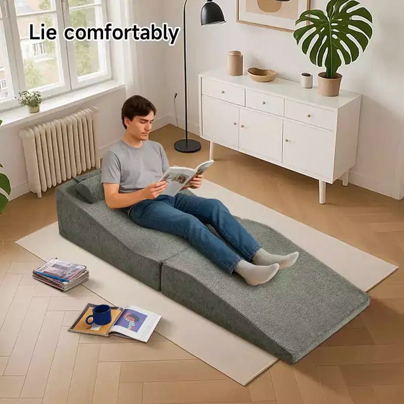 MAYEERTY Canapé-lit Tatami pliant en éponge haute densité, chaise longue polyvalente, aucun assemblage requis