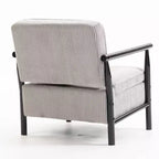 Fauteuil d'appoint rembourré GDFStudio Joule de style moderne du milieu du siècle avec siège de rangement et oreiller