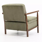 Fauteuil d'appoint rembourré GDFStudio Joule de style moderne du milieu du siècle avec siège de rangement et oreiller