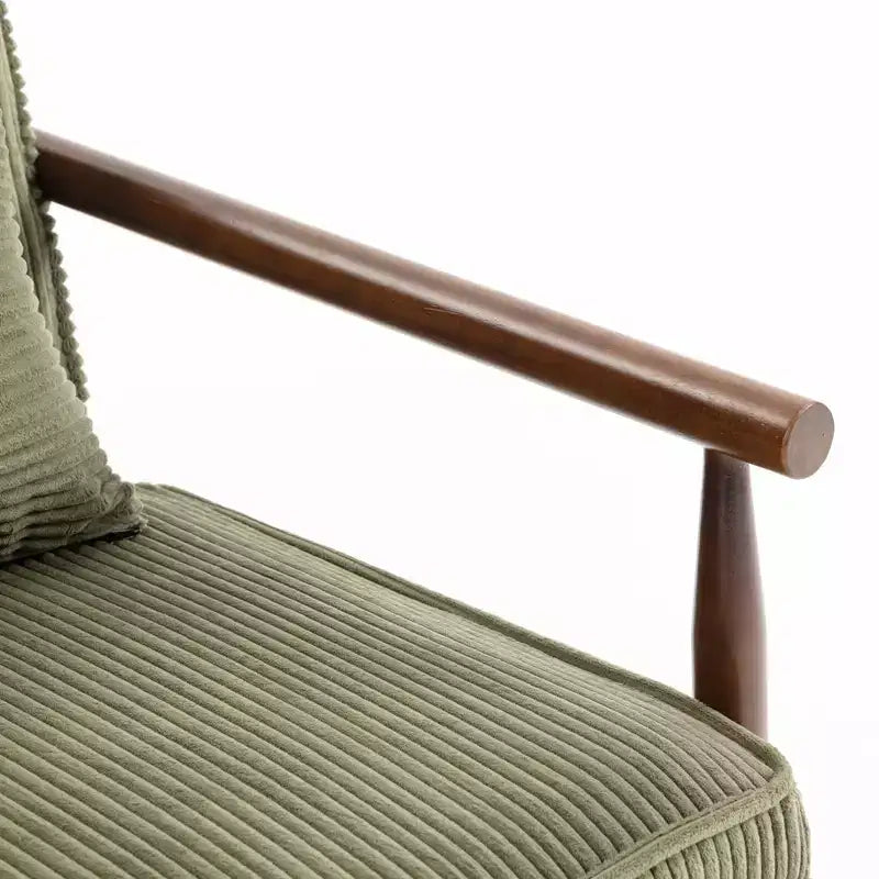 Fauteuil d'appoint rembourré GDFStudio Joule de style moderne du milieu du siècle avec siège de rangement et oreiller