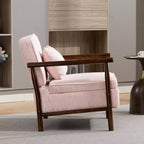 Fauteuil d'appoint rembourré GDFStudio Joule de style moderne du milieu du siècle avec siège de rangement et oreiller