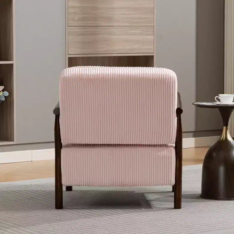 Fauteuil d'appoint rembourré GDFStudio Joule de style moderne du milieu du siècle avec siège de rangement et oreiller