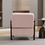 Fauteuil d'appoint rembourré GDFStudio Joule de style moderne du milieu du siècle avec siège de rangement et oreiller