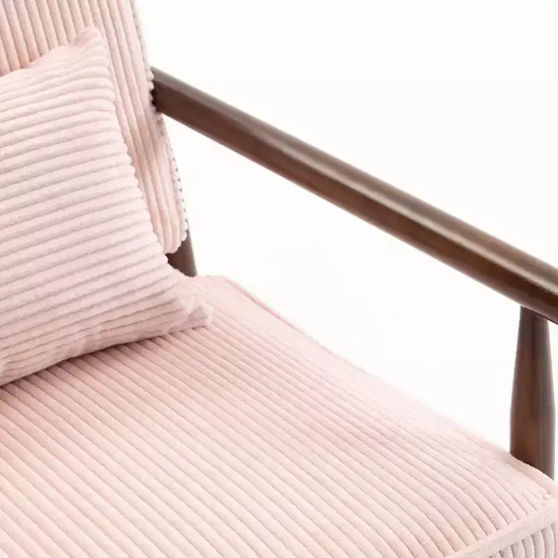 Fauteuil d'appoint rembourré GDFStudio Joule de style moderne du milieu du siècle avec siège de rangement et oreiller