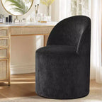 Fauteuil d'appoint pivotant moderne en chenille avec roulettes, fauteuil roulant sans accoudoirs pour salon, chambre ou bureau à domicile - Panipeachy