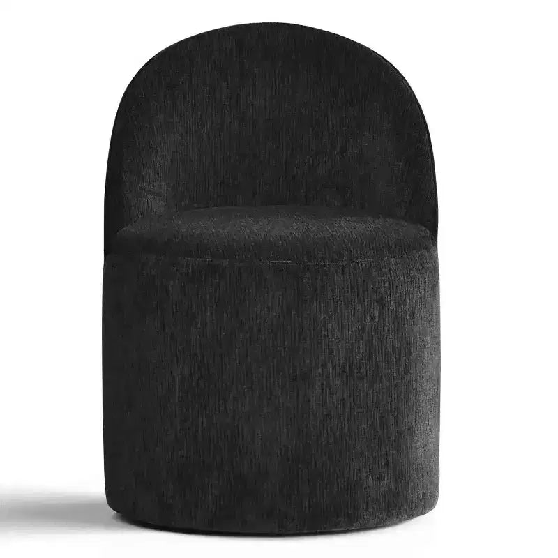 Fauteuil d'appoint pivotant moderne en chenille avec roulettes, fauteuil roulant sans accoudoirs pour salon, chambre ou bureau à domicile - Panipeachy