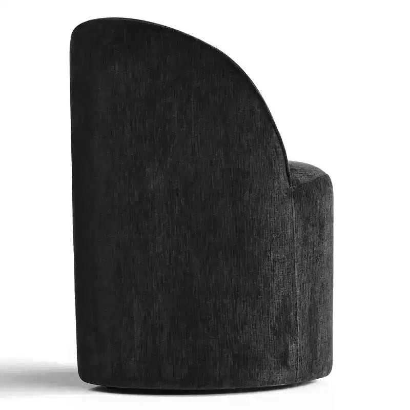 Fauteuil d'appoint pivotant moderne en chenille avec roulettes, fauteuil roulant sans accoudoirs pour salon, chambre ou bureau à domicile - Panipeachy