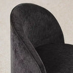 Fauteuil d'appoint pivotant moderne en chenille avec roulettes, fauteuil roulant sans accoudoirs pour salon, chambre ou bureau à domicile - Panipeachy