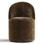 Fauteuil d'appoint pivotant moderne en chenille avec roulettes, fauteuil roulant sans accoudoirs pour salon, chambre ou bureau à domicile - Panipeachy