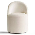 Fauteuil d'appoint pivotant moderne en chenille avec roulettes, fauteuil roulant sans accoudoirs pour salon, chambre ou bureau à domicile - Panipeachy