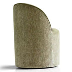 Fauteuil d'appoint pivotant moderne en chenille avec roulettes, fauteuil roulant sans accoudoirs pour salon, chambre ou bureau à domicile - Panipeachy