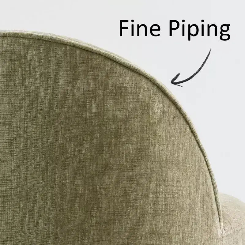 Fauteuil d'appoint pivotant moderne en chenille avec roulettes, fauteuil roulant sans accoudoirs pour salon, chambre ou bureau à domicile - Panipeachy