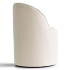 Fauteuil d'appoint pivotant moderne en chenille avec roulettes, fauteuil roulant sans accoudoirs pour salon, chambre ou bureau à domicile - Panipeachy