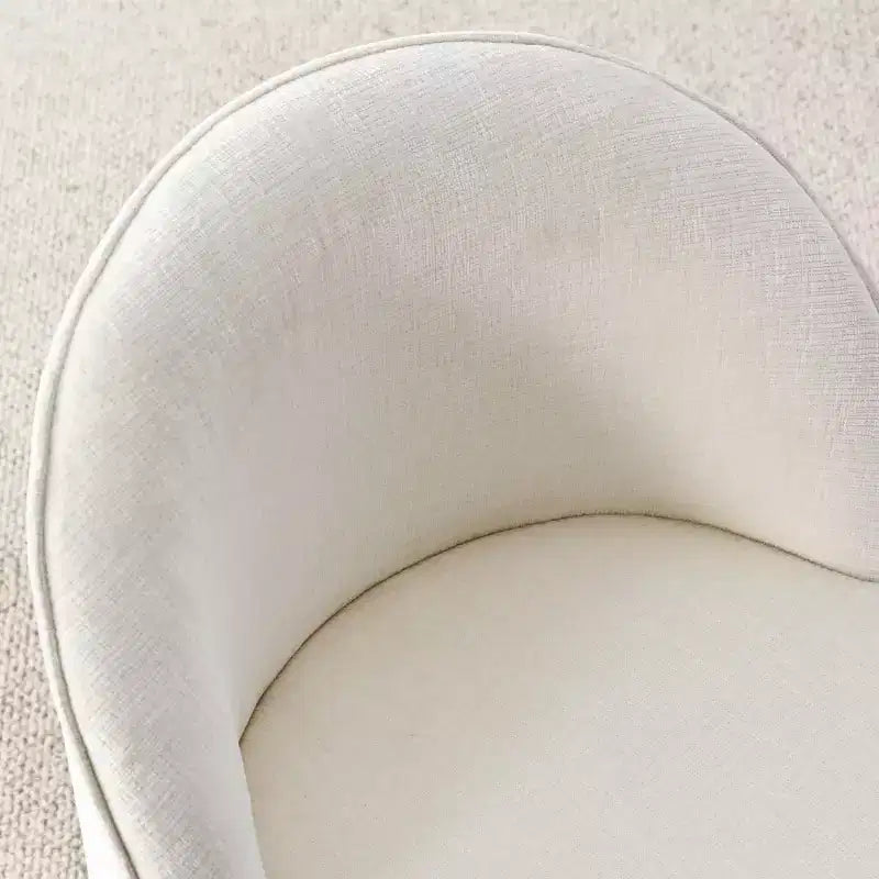 Fauteuil d'appoint pivotant moderne en chenille avec roulettes, fauteuil roulant sans accoudoirs pour salon, chambre ou bureau à domicile - Panipeachy