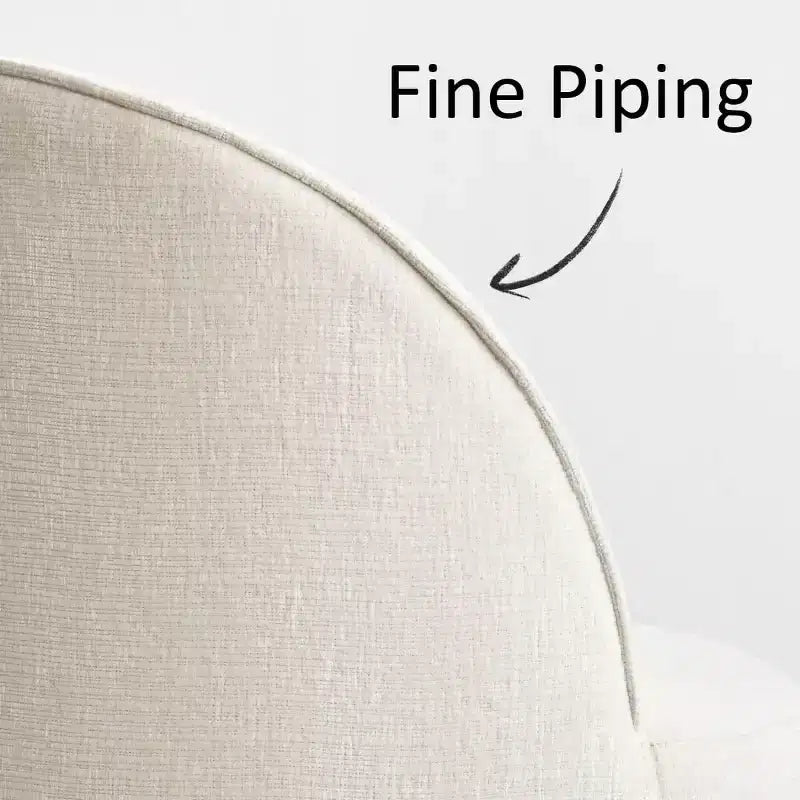 Fauteuil d'appoint pivotant moderne en chenille avec roulettes, fauteuil roulant sans accoudoirs pour salon, chambre ou bureau à domicile - Panipeachy