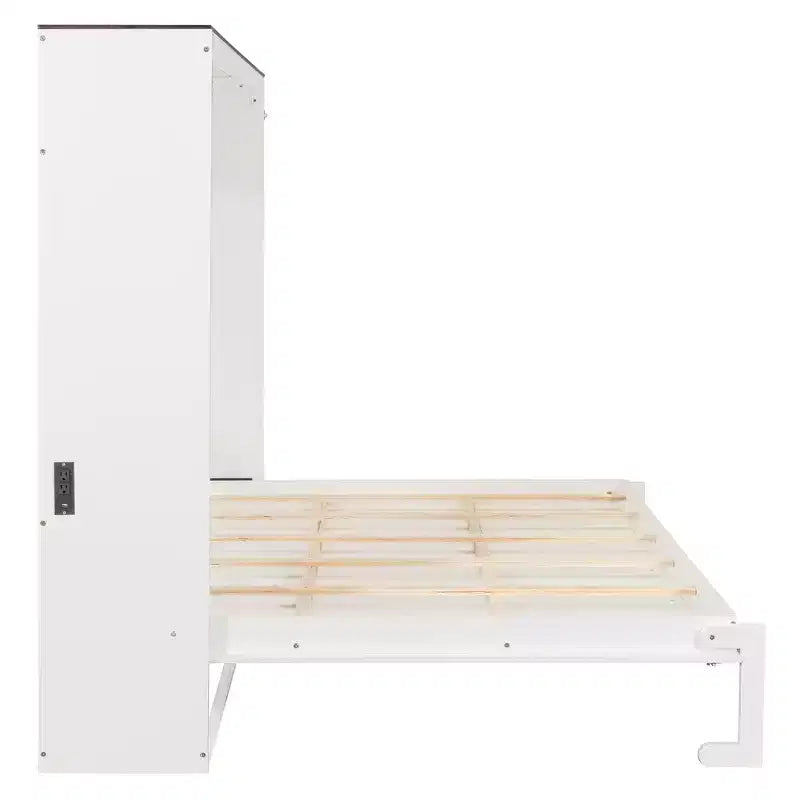 Lit escamotable Queen Size, Lit mural pliant avec prises électriques et ports USB pour chambre à coucher, petits appartements, gain de place - ModernLuxe