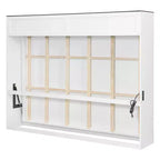 Lit escamotable Queen Size, Lit mural pliant avec prises électriques et ports USB pour chambre à coucher, petits appartements, gain de place - ModernLuxe