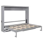 Lit escamotable Queen Size, Lit mural pliant avec prises électriques et ports USB pour chambre à coucher, petits appartements, gain de place - ModernLuxe