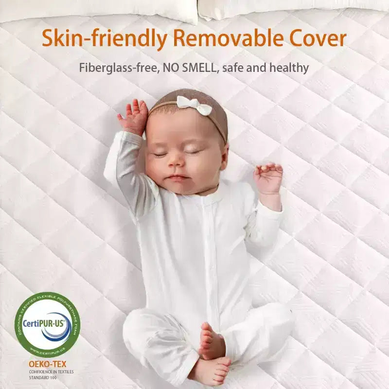 Surmatelas Dyonery de 7,6 cm extra-ferme – Coussin en mousse haute densité anti-douleur avec housse amovible et sans odeur