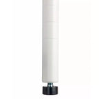 Design Ideas MeshWorks Étagère de rangement utilitaire en métal avec plateau en bois pour garage et cuisine, 89,9 x 44,9 x 160 cm, Blanc