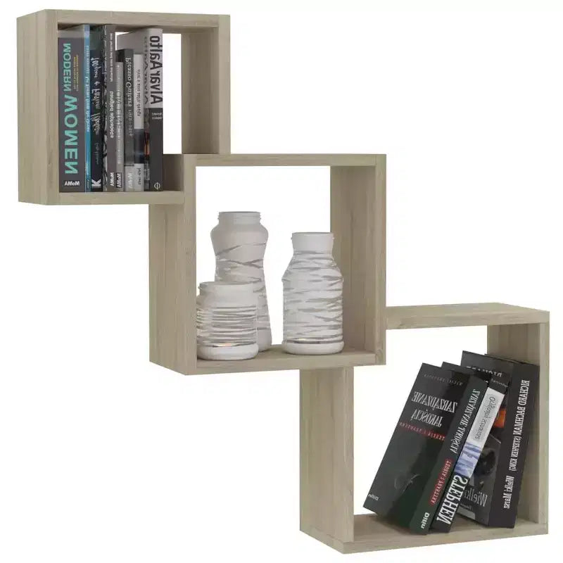 vidaXL Étagère murale en bois d'ingénierie chêne Sonoma 68 cm x 68 cm